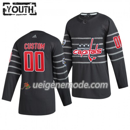 Kinder Washington Capitals Trikot Custom Grau Adidas 2020 NHL All-Star Authentic